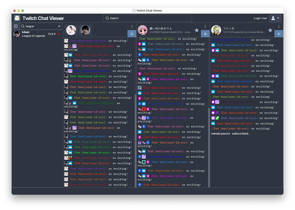"Twitch Chat Viewer"